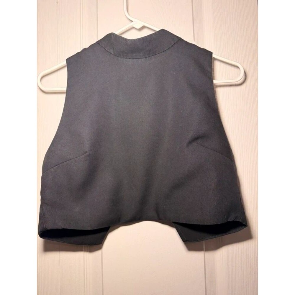 Y2K Grunge Avant Garde Zipped Black Cropped Top Women’s S Made in Brazil